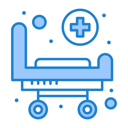 Medical stretcher Generic Blue icon