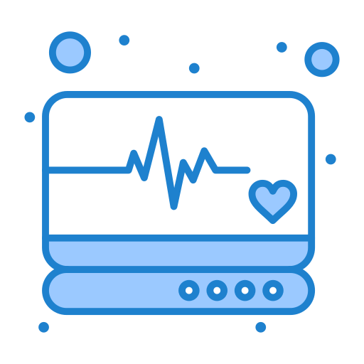 monitor de pulso cardiaco Generic Blue icono