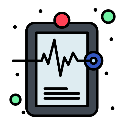 Medical record Flatart Icons Lineal Color icon