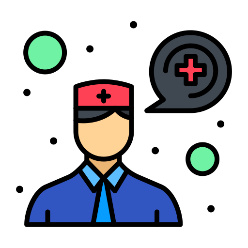 Medical doctor Flatart Icons Lineal Color icon