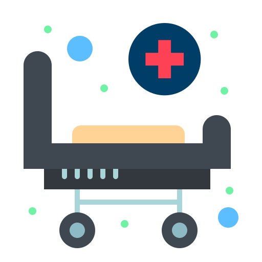 Medical stretcher Flatart Icons Flat icon