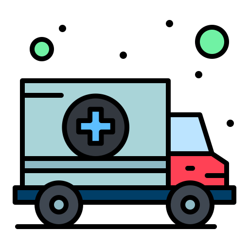 ambulanza Flatart Icons Lineal Color icona