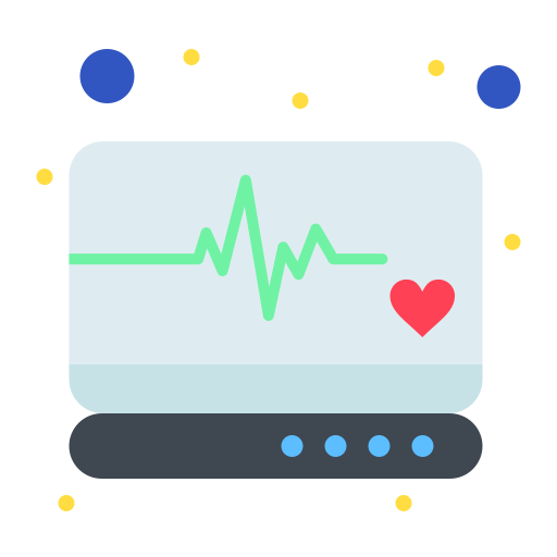 Heart rate monitor Flatart Icons Flat icon