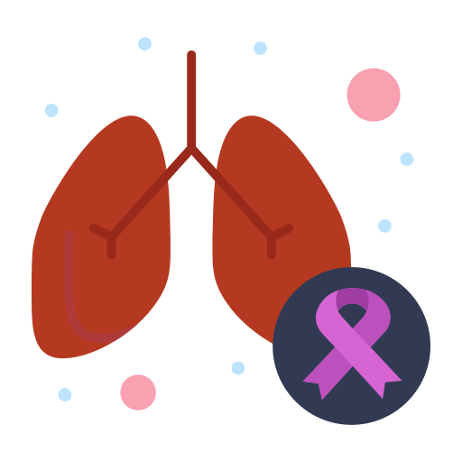 câncer de pulmão Flatart Icons Flat Ícone