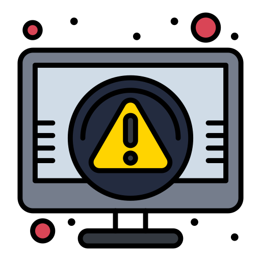 Предупреждение о вирусах Flatart Icons Lineal Color иконка