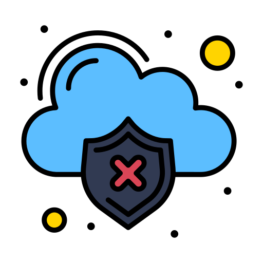 cloud-daten Flatart Icons Lineal Color icon