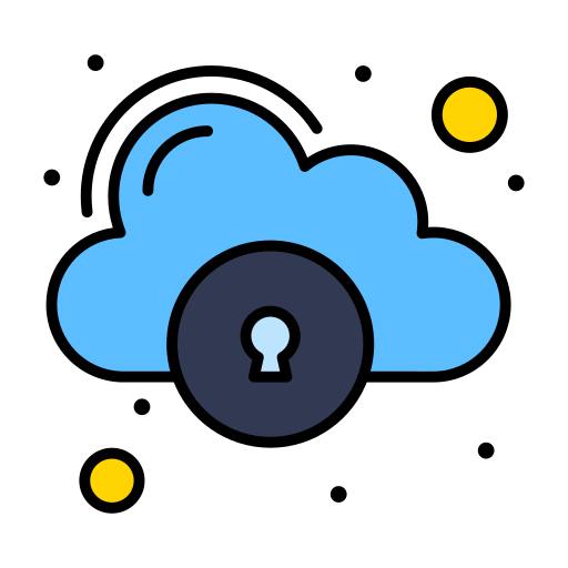 archiviazione cloud Flatart Icons Lineal Color icona