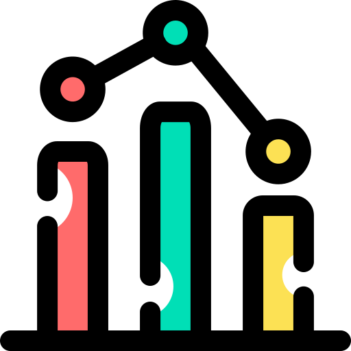 gráfico de barras Generic Color Omission icono