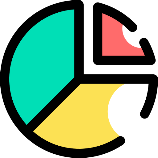 Pie chart Generic Color Omission icon
