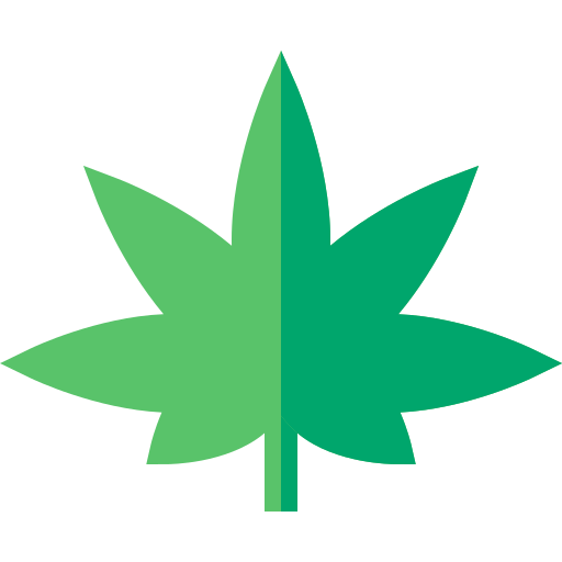 marihuana Basic Straight Flat icoon