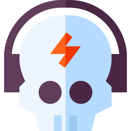 Skull Basic Straight Flat icon