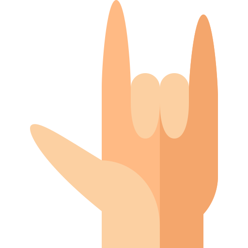 Hand Basic Straight Flat icon