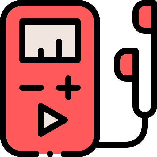 mp3-player Detailed Rounded Lineal color icon