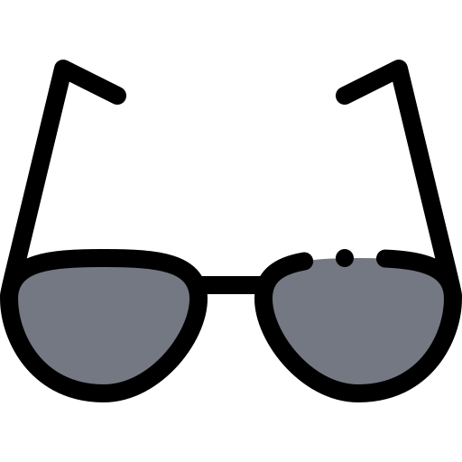 okulary słoneczne Detailed Rounded Lineal color ikona