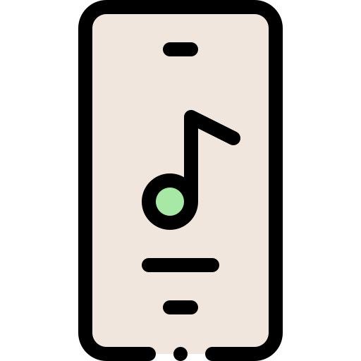 音楽アプリ Detailed Rounded Lineal color icon