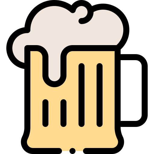 Alcohol Detailed Rounded Lineal color icon