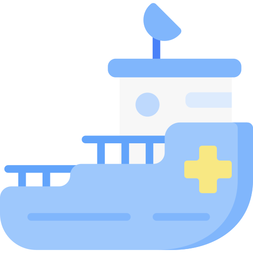 Rescue boat Special Flat icon