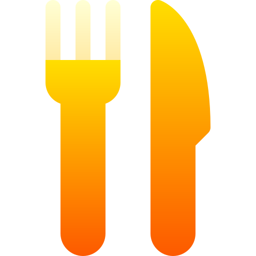 tenedor Basic Gradient Gradient icono