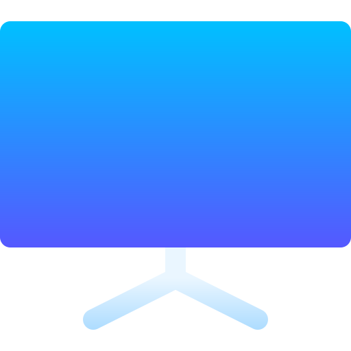televisor Basic Gradient Gradient icono