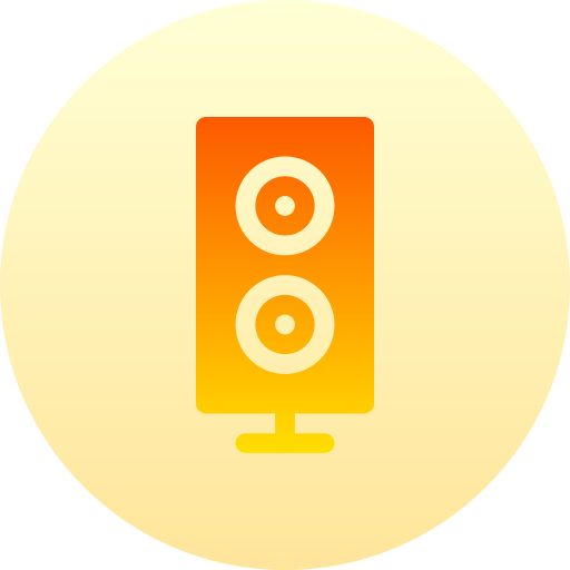 Speaker Basic Gradient Circular icon