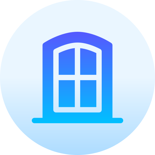 Window Basic Gradient Circular icon