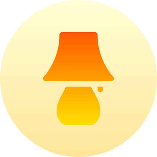 Lamp Basic Gradient Circular icon