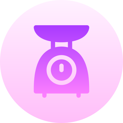 Weight scale Basic Gradient Circular icon