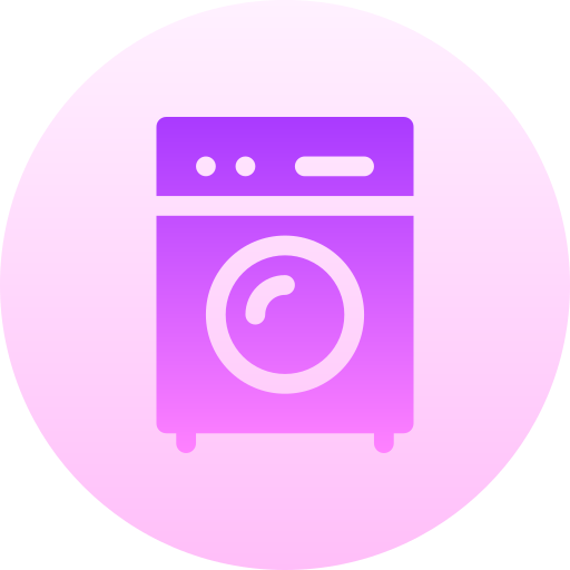 máquina de lavar Basic Gradient Circular Ícone