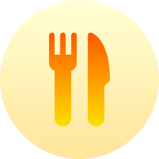 Fork Basic Gradient Circular icon