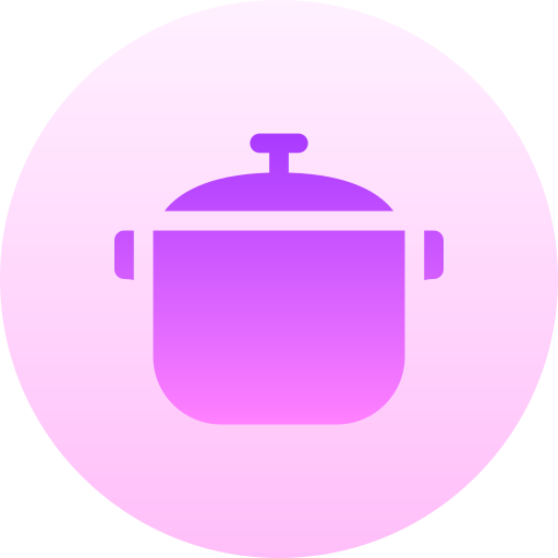 Cooking pot Basic Gradient Circular icon