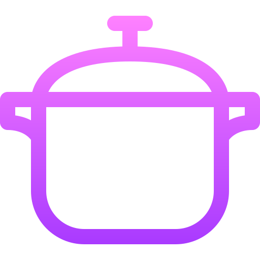 kookpot Basic Gradient Lineal color icoon