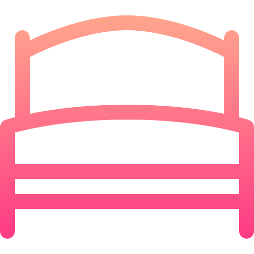 Bed Basic Gradient Lineal color icon