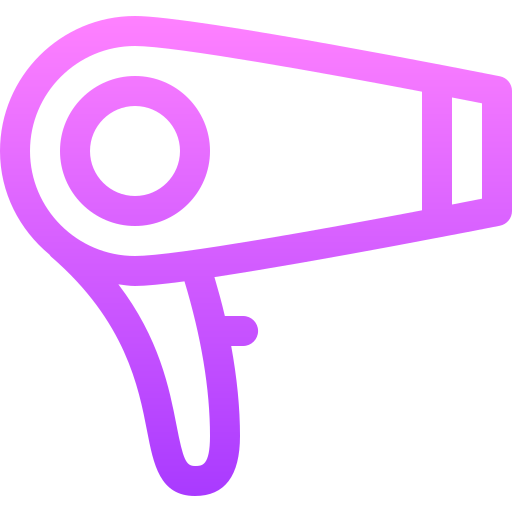 Hair dryer Basic Gradient Lineal color icon