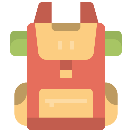 Backpack Linector Flat icon