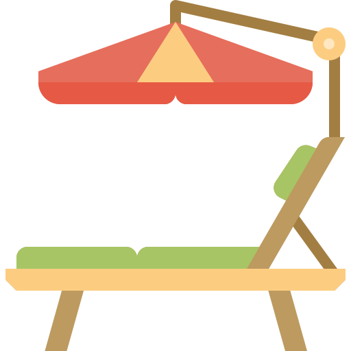 Beach chair Linector Flat icon