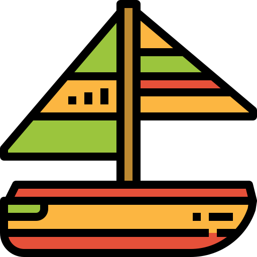 Sailing Linector Lineal Color icon