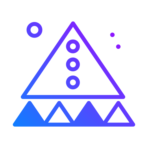 Triangles Generic Gradient icon