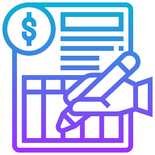 은행 명세서 Meticulous Gradient icon