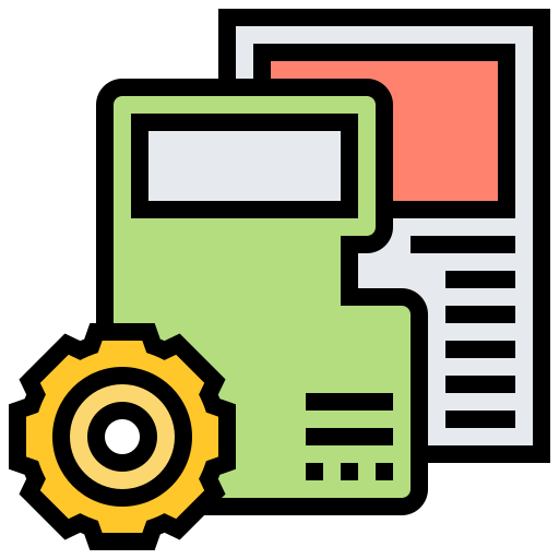 Data management Meticulous Lineal Color icon