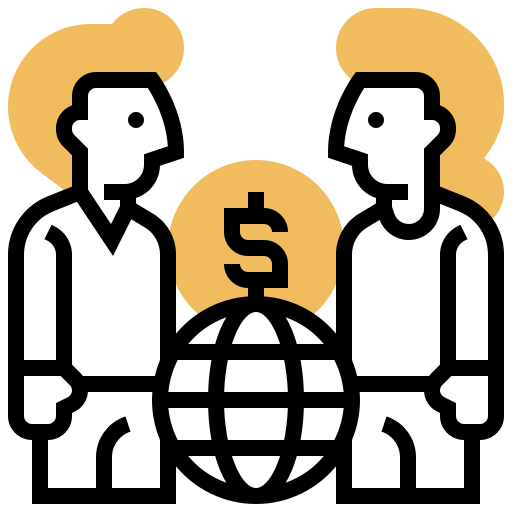 Business partnership Meticulous Yellow shadow icon