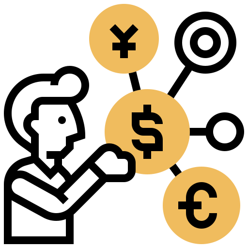 gestione del denaro Meticulous Yellow shadow icona