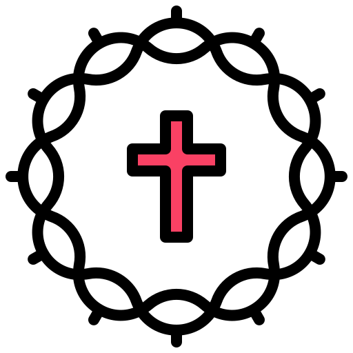 Crown of thorns Generic Outline Color icon
