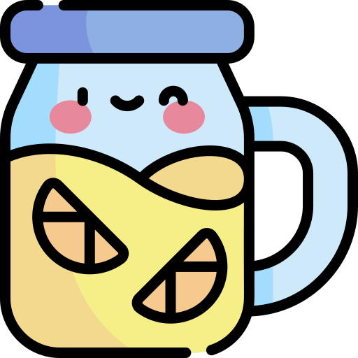 Lemonade Kawaii Lineal color icon