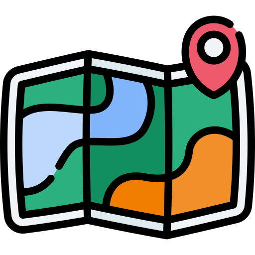 Map Special Lineal color icon