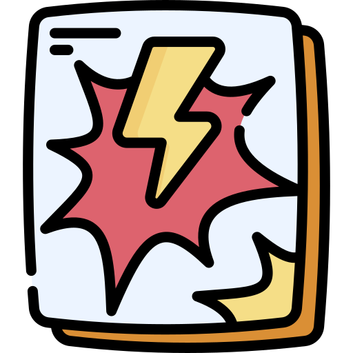 コミックブック Special Lineal color icon