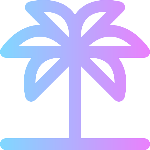 Пальма Super Basic Rounded Gradient иконка