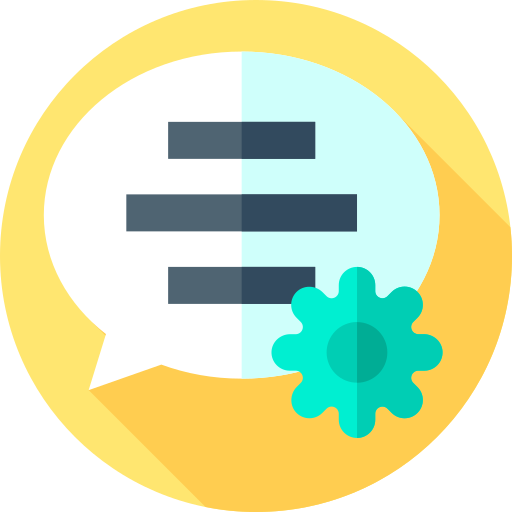 Chat box Flat Circular Flat icon