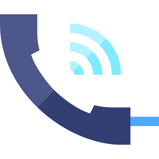 telefoongesprek Basic Straight Flat icoon
