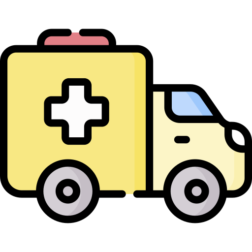 ambulancia Special Lineal color icono