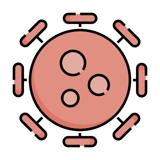 virus Generic Outline Color icon